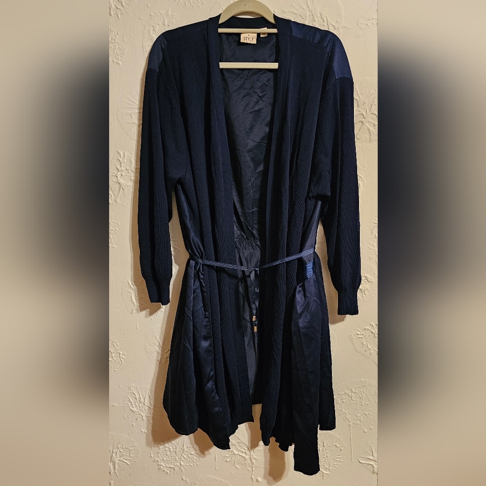 Truth + Style Kimono Mixed Media Cardigan 3X New